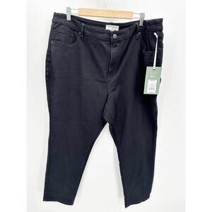 Nili Lotan for Target Anthracite Black Denim Jeans Women's Plus Size 16W/18W NWT